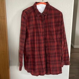 The North face size L plaid women’s shirt